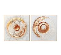 Quadro Home ESPRIT Alluminio Legno MDF 80 x 3,5 x 80 cm