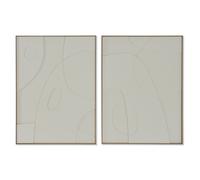 Quadro Home ESPRIT Astratto Scandinavo 75 x 4 x 100 cm (2 Unità)