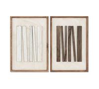 Quadro Home ESPRIT Pino Legno Riciclato 42,5 x 4 x 62,5 cm 44 x 6 x 64 cm