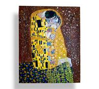 Quadro Il Bacio dipinto Gustav Klimt artigianale
