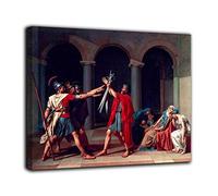 Quadro Il giuramento degli Orazi - Jacques-Louis David Quadro stampa su tela canvas con o senza telaio (QUADRO CON TELAIO IN LEGNO, CM 50X38)