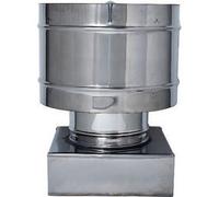 C FUMAIOLO A BOTTE INOX QUADRO INOX 30X30CM