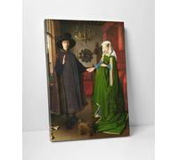 Quadro Jan Van Eyck I Coniugi Arnolfini Stampa su Tela Vernice Pennellate