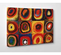 Quadro Kandinsky Studio sul Colore Stampa su Tela Cotone Vernice Pennellate