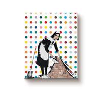 Quadro "Keep it Spotless" di Banksy - Stampa su Tela di Alta Qualità - Arte Moderna e Contemporanea per Decorare il Tuo Spazio