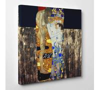 Quadro Klimt Le Tre Età della Donna Stampa su Tela Cotone Venice Pennellate