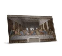 Quadro - Leonardo da Vinci, Ultima Cena - Stampa su Tela - Riproduzione Artigianale Digitalizzata - Pronto da Appendere, 80x160 cm