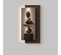 Quadro luminoso a LED,lampada artistica sospesa di alta qualità per corridoio d'ingresso, elegante decorazione da parete di sfondo di fronte alla porta d'ingresso(Style D,60x120cm/23.6x47.2in)
