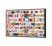 Quadro LUMINOSO PEZZI DI GIORNALE GL3462 PINTDECOR