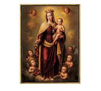 Quadro Madonna del Carmen con cornice 32x3x42 cm