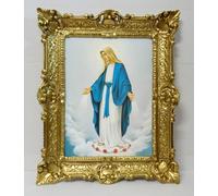 Quadro Maria Magdalena Madre di Dio Icone Immagine Sacra con Telaio 56x46 CM