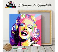 QUADRO Marilyn Monroe STAMPA TELA CANVAS POP ART collezione love TOP QUALITY