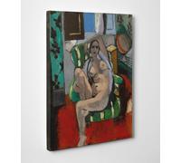 Quadro Matisse Odalisca con Tamburello Stampa su Tela Vernice Pennellate