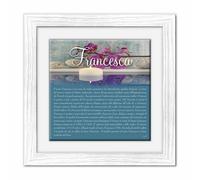 Quadro mattonella Ceramica Modern 29x29 cm con significato del nome Francesca
