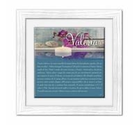 Quadro mattonella Ceramica Modern 29x29 cm con significato del nome Valeria