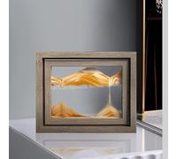 Quadro mobile con sabbia artistica, Cornice in vetro e legno con movimento di sabbia 3D multicolore, for decorazioni domestiche e for l'ufficio(D)