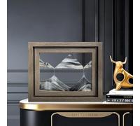 Quadro mobile con sabbia artistica, Cornice in vetro e legno con movimento di sabbia 3D multicolore, for decorazioni domestiche e for l'ufficio(C)