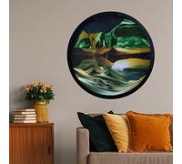 Quadro mobile con sabbia artistica, Decorazione da parete con sabbia mobile, girevole a 360 gradi, multicolore, da 9,4 a 17,4 pollici(C,17.3IN)