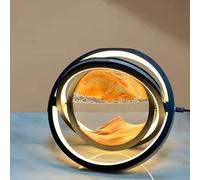 Quadro mobile con sabbia artistica, Lampada da scrivania a clessidra con rotazione a 360°, multicolore(Orange)