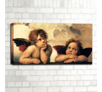 Quadro moderno angeli di Raffaello |Q615| Stampa su tela Madonna Sistina