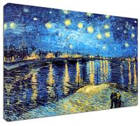 Quadro moderno Arredamento Van Gogh Stellata Rodano Arredo Casa Arte Stampa Tela