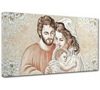 Quadro Moderno Capezzale Sacra Famiglia Home Arredamento Casa Arte Stampa Tela