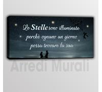 Quadro moderno con frase Il Piccolo Principe |Q521| Stampa su tela da appendere