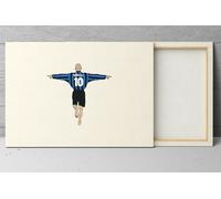 Quadro moderno con Stampa tela RONALDO Luís Nazário de Lima calcio Inter Brasile