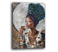 Quadro Moderno Donna Quadri moderni soggiorno da Parete XXL grande Stampa su tela Canvas Decorazione Murale muro Arredo Camera da letto Cucina (50x70 cm, 9)