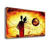 Quadro Moderno Etnico Arte Africa - Tantissime Misure e Formati Disponibili - Stampa su Tela Canvas in HD - Quadri moderni Cucina Soggiorno Camera da letto printerland.it (70x100 cm)