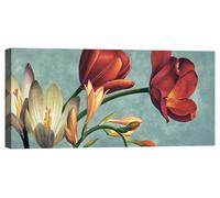Quadro moderno fiori floreale Stampa su tela Canvas effetto dipinto
