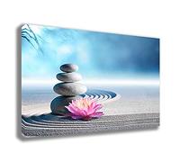 Quadro Moderno FIORI Giglio d'acqua Quadri moderni da Parete XXL grande Stampa su tela Canvas Decorazione muro Murale Soggiorno Arredo Camera da letto Cucina (70x100cm, 3)