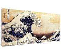 Quadro Moderno Giapponese La Grande Onda Hokusai Arte Arredo Stampa su Tela