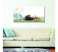 QUADRO MODERNO LUCI ACCESE GRATTACIELI TORRI 50X100CM