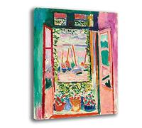 Quadro moderno MATISSE Finestra Aperta Riproduzione stampa su tela canvas Quadri Moderni Arredo Arredamento Arte Cucina Soggiorno Camera da letto printerland.it (30x40)