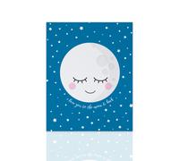 Quadro moderno per bambini Luna - ideale per la cameretta nascita regalo Declea