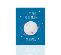 Quadro moderno per bambini Luna - ideale per la cameretta nascita regalo Declea