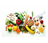 QUADRO MODERNO POSTER ARREDO CASA FOOD FRUTTA VERDURA DIETA VEGETARIANA