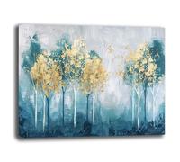 Quadro Moderno Soggiorno Alberi 70x100 cm Quadri moderni FIORE da Parete grande XXL Stampa su tela Canvas Decorazione Murale muro Arredo Camera da letto Cucina (5, 70x100 cm, Canvas intelaiato)