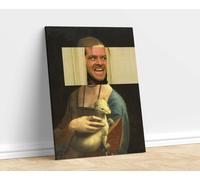 Quadro moderno Stampa su tela SHINING Dama con l'ermellino Da Vinci Nicholson