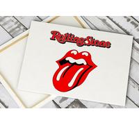 Quadro moderno Stampa su tela THE ROLLING STONES Rock band Jagger Richards Wood