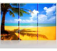 QUADRO MODERNO TELA ARREDO CASA CARAIBI SPIAGGIA MARE PARADISO