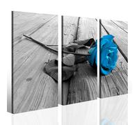 Quadro moderno Turkese rose lign stampa fiore foto su tela immagini canvas