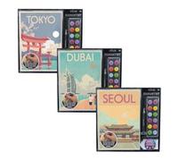 Diamantiny Level Up - Postcards - Creative Art, Kit crea il Mosaico con i Numeri, Seoul