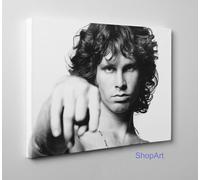 Quadro Musica Jim Morrison The Doors Stampa su Tela Cotone Vernice Pennellate