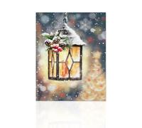 Quadro Natalizio Lanterna Quadro pronto da appendere realizzato a mano Declea