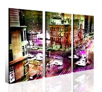 Quadro New york background colors stampe su tela canvas astratto contemporaneo