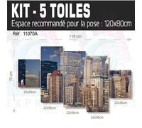 Quadro New York Londra Parigi Stampa Tessuto 60 Modelli Stampa NY-22