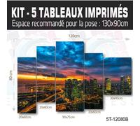 Quadro New York Skyline Art Deco Murale Parigi Londra - NY-24