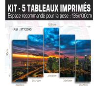 Quadro New York Skyline Art Deco Murale Parigi Londra - NY-24